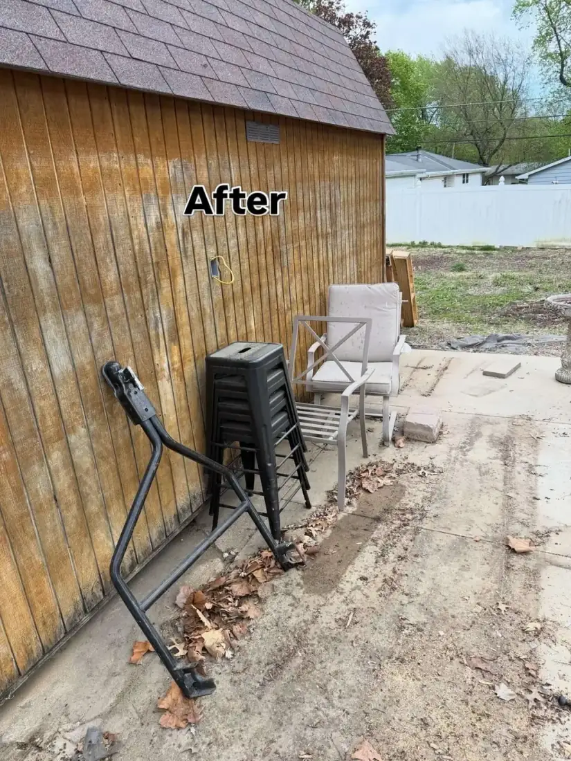Same side yard with all construction debris hauled away